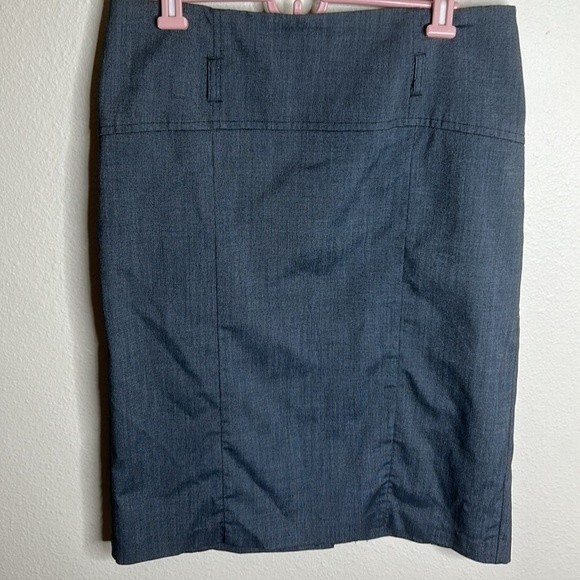 GNW Knee-Length Pencil Polyester Skirt Gray Size Medium - Picture 9 of 10